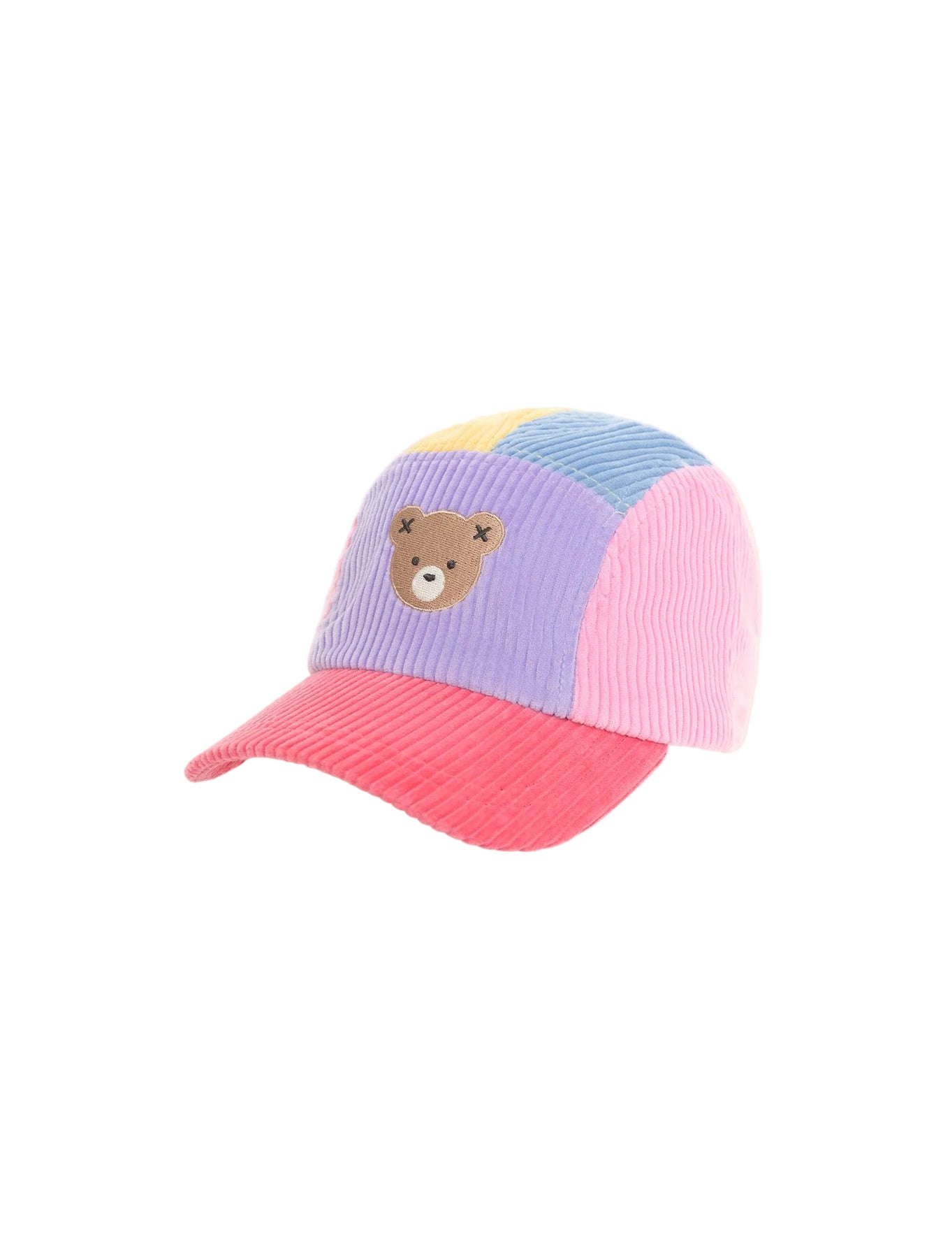 Huxbaby - Colour Block Cord Panel Cap | Multi Pink