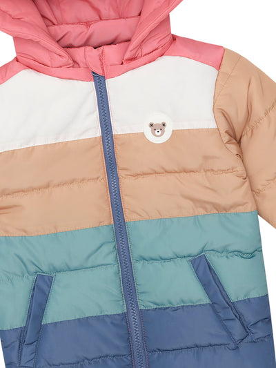 Huxbaby - Colour Block Parka - HB4007W25 Jacket Huxbaby 