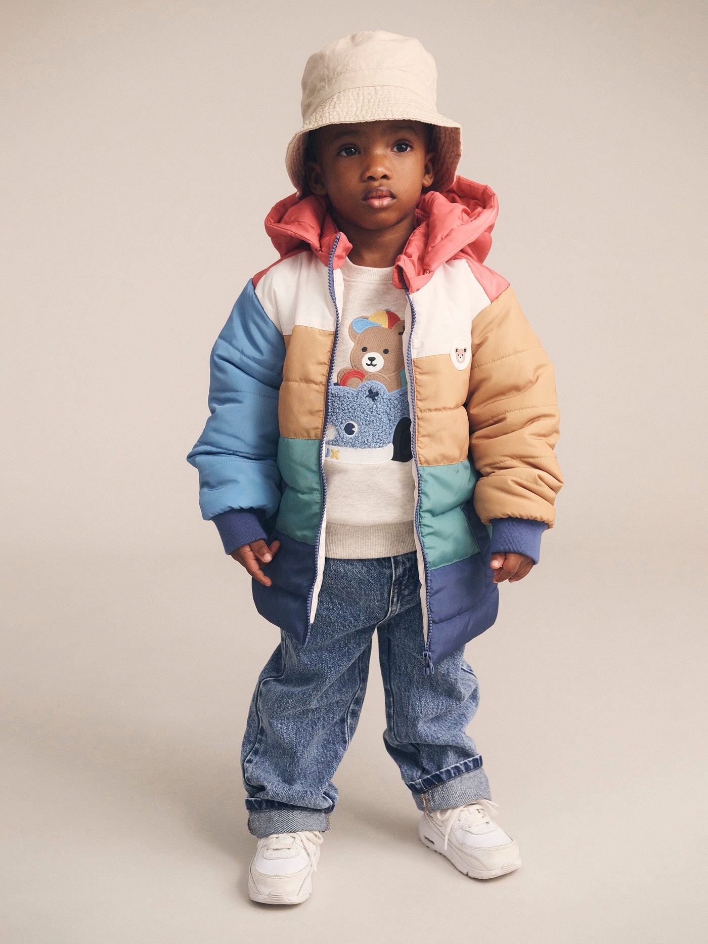 Huxbaby - Colour Block Parka - HB4007W25 Jacket Huxbaby 