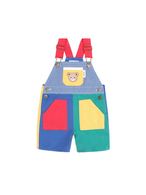 Huxbaby - Colour Block Pocket Shortall | Multi
