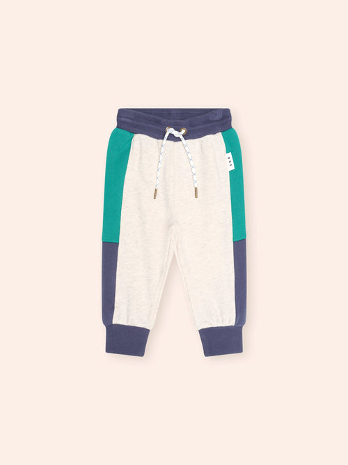 Huxbaby - Colour Block Sweatpant | Multi Blue