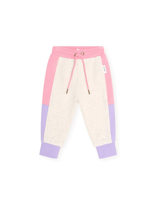 Huxbaby - Colour Block Sweatpant | Multi Pink