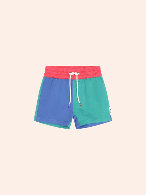 Huxbaby - Colour Block Twill Short | Multi