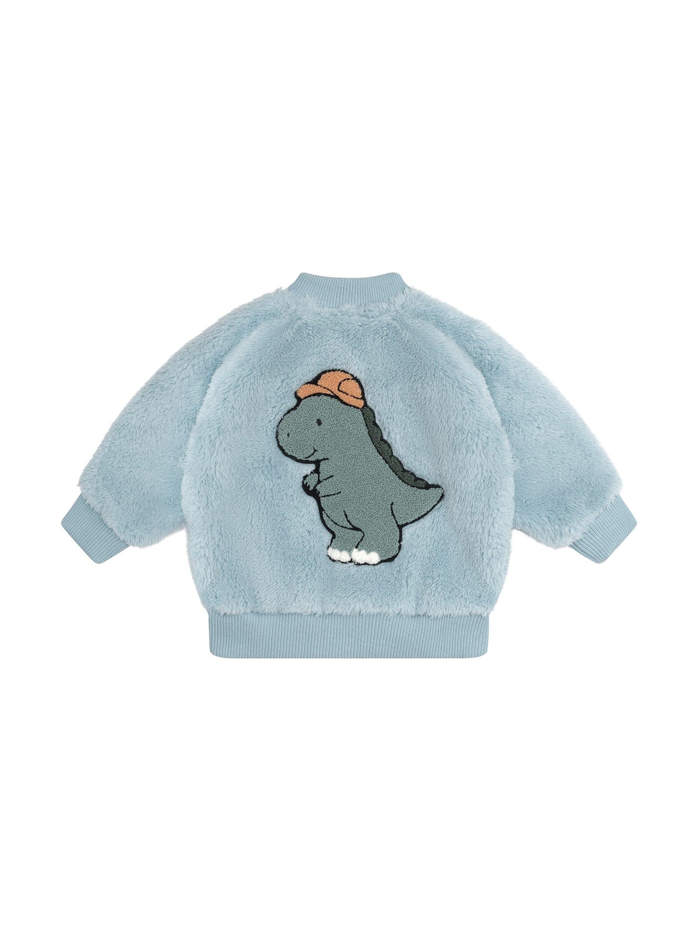 Huxbaby - Construction Dino Faux Fur Jacket - HB4083S24 Jacket Huxbaby 