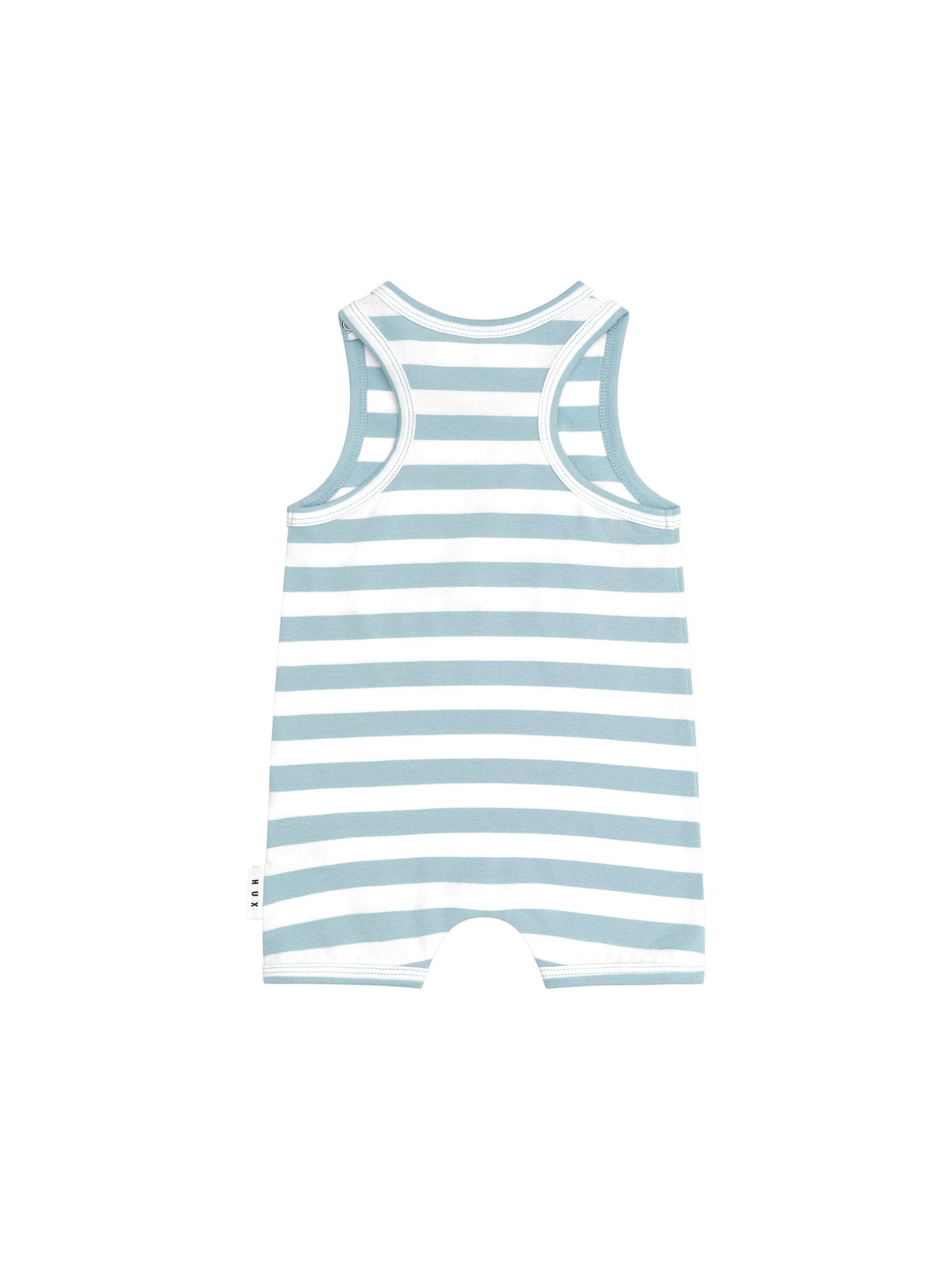 Huxbaby - Construction Dino Stripe Sleeveless Romper - HB0068S24 Romper Huxbaby 