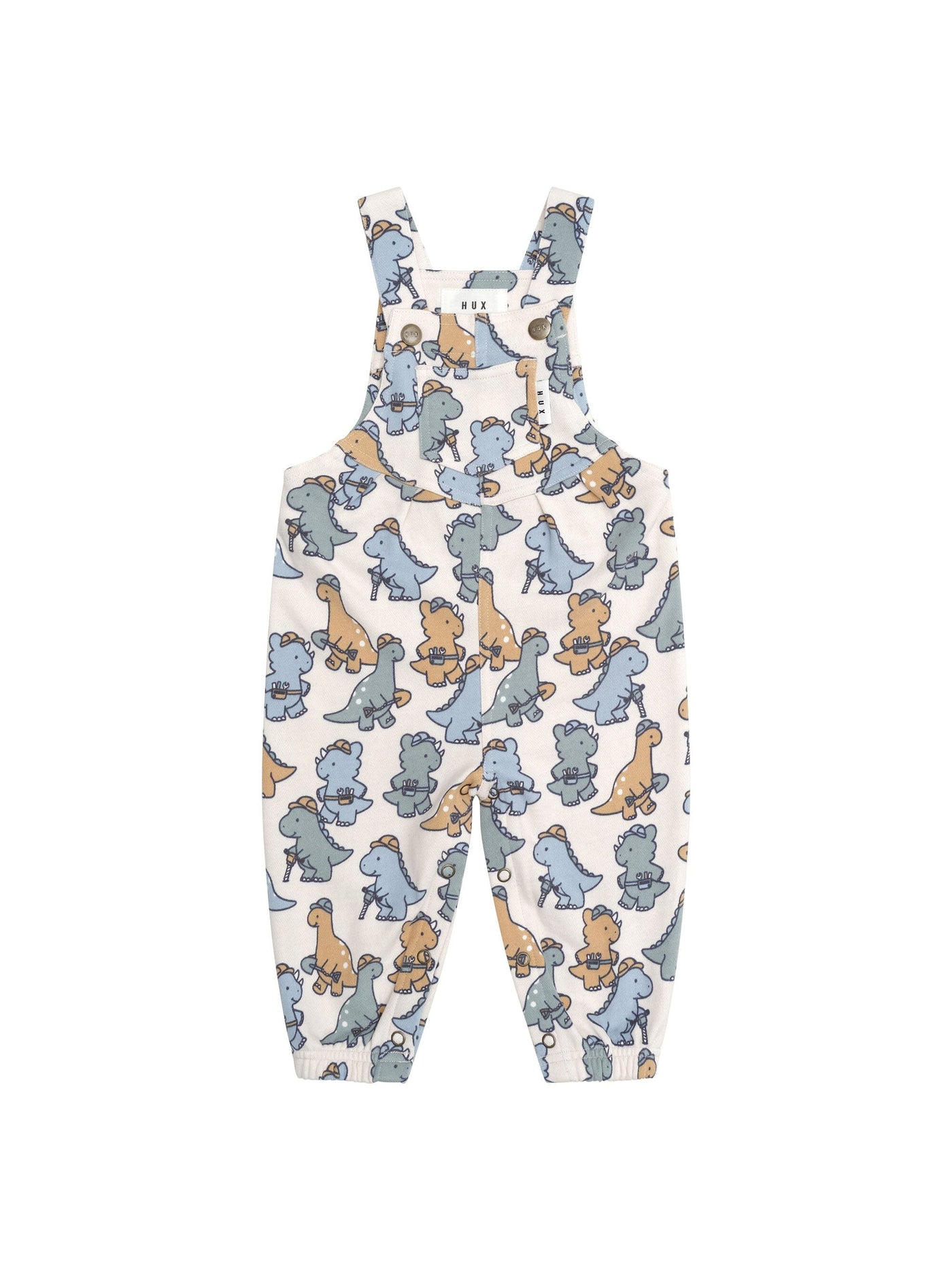 Huxbaby - Construction Dinos Overall - HB0062S24 Overalls Huxbaby 