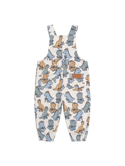 Huxbaby - Construction Dinos Overall - HB0062S24 Overalls Huxbaby 