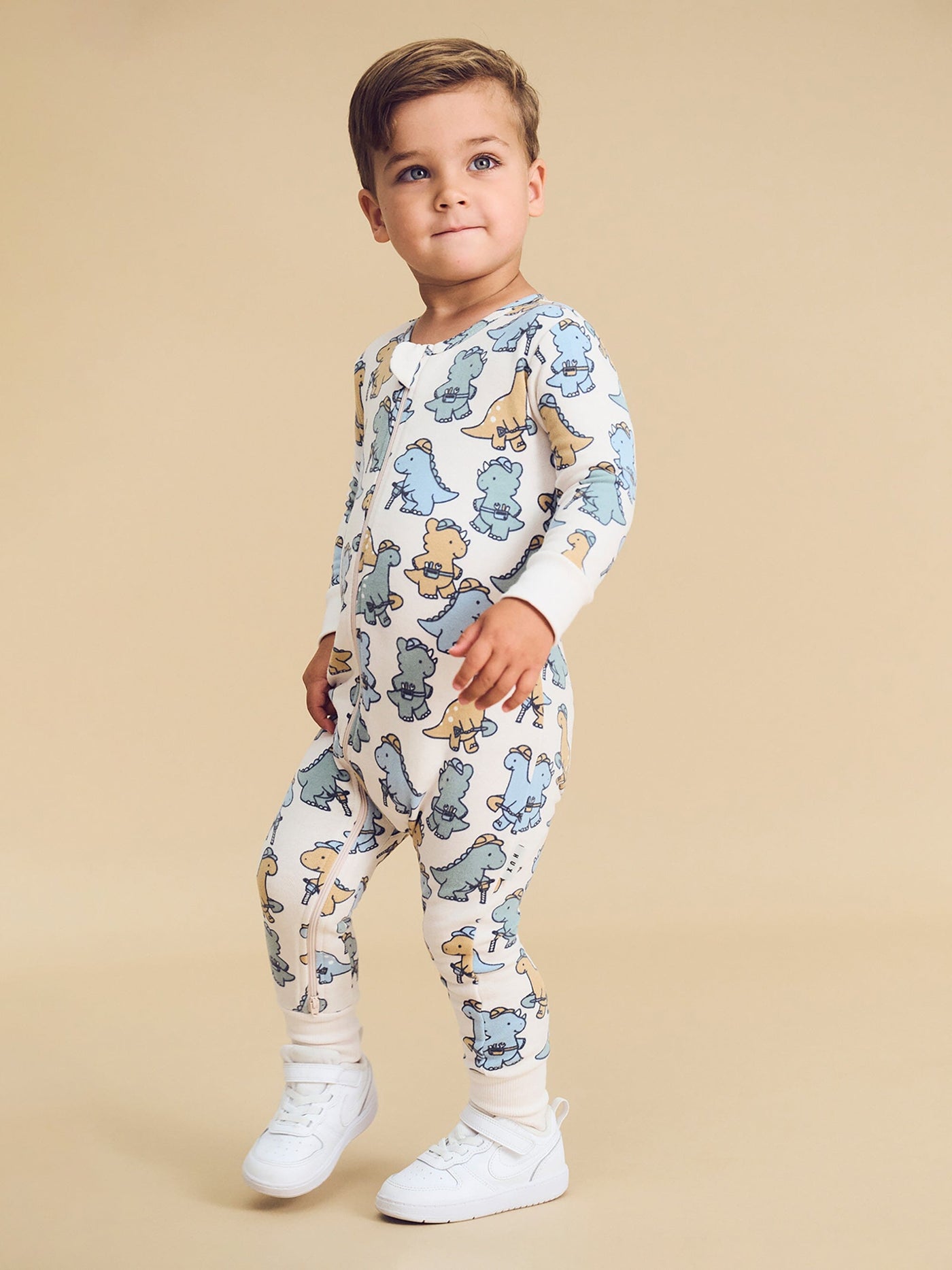 Huxbaby - Construction Dinos Romper - HB0061S24 Romper Huxbaby 