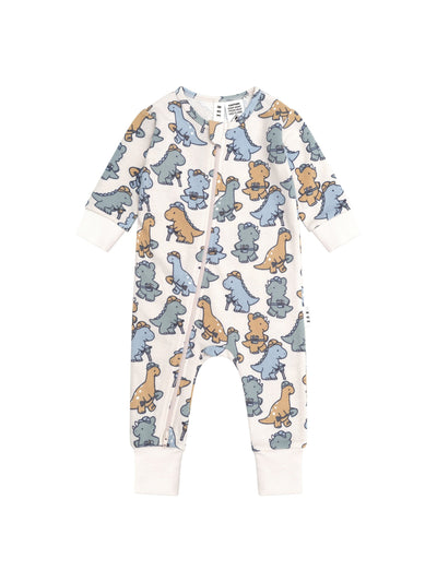 Huxbaby - Construction Dinos Romper - HB0061S24 Romper Huxbaby 