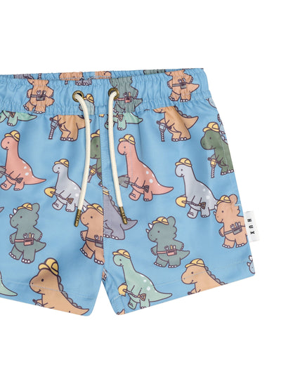 Huxbaby - Construction Dinos Swim Short - HB7178S24 Swim Shorts Huxbaby 