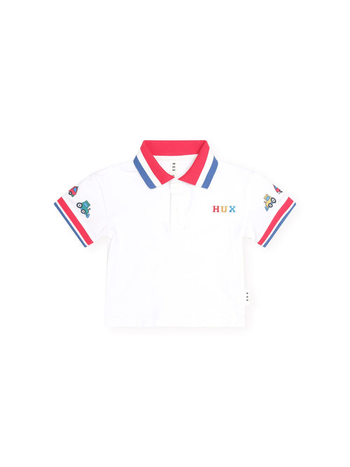 Huxbaby - Construction Hux Polo | White