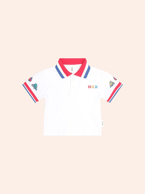 Huxbaby - Construction Hux Polo | White