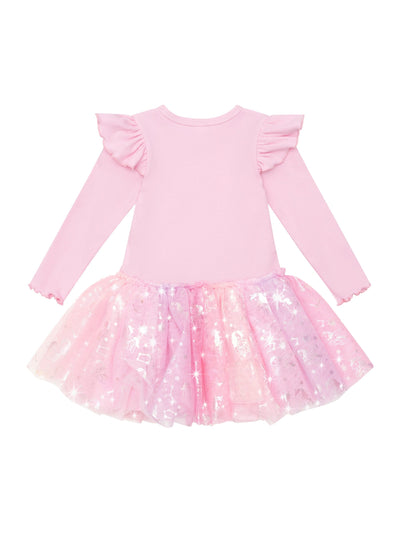 Huxbaby - Cosmic Unicorn Ballet Rib Dress - HB1227W25 Tutu Dress Huxbaby 