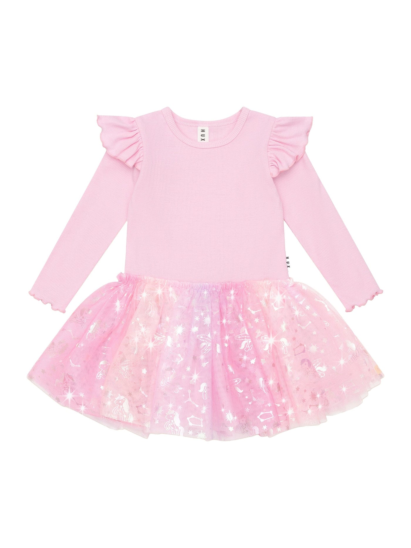 Huxbaby - Cosmic Unicorn Ballet Rib Dress - HB1227W25 Tutu Dress Huxbaby 