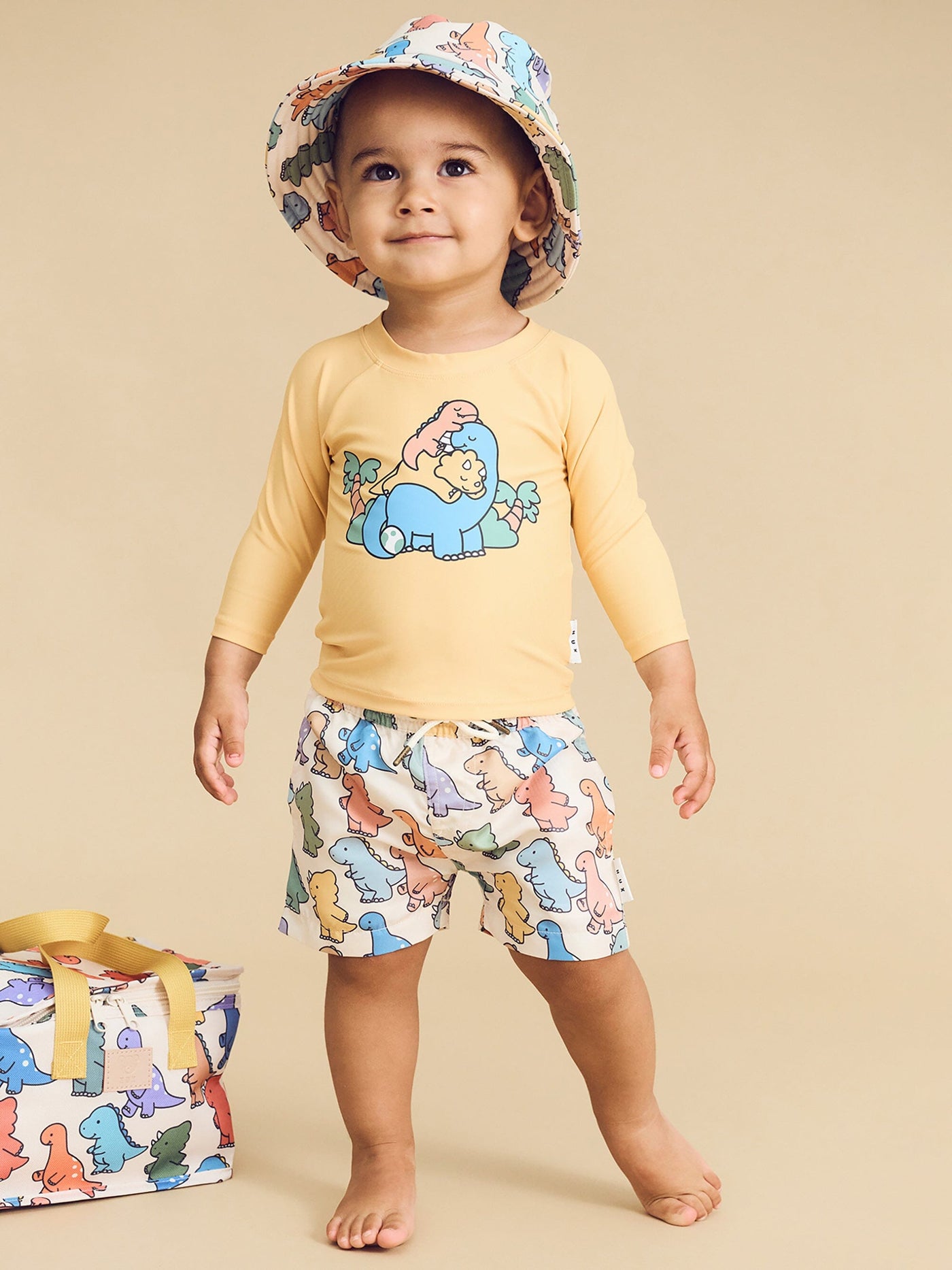 Huxbaby - Cuddlesaurus Rashguard - HB7182S24 Rashie Huxbaby 