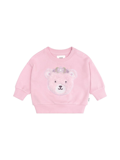 Huxbaby - Daisy Furry Bear Sweatshirt - HB3273S24