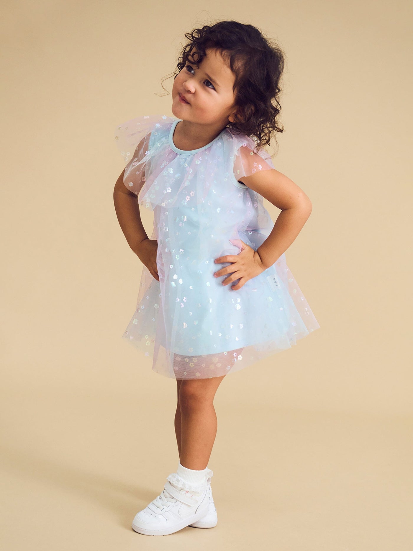 Huxbaby - Daisy Seashell Tulle Flutter Dress - HB1124S24 Tutu Dress Huxbaby 