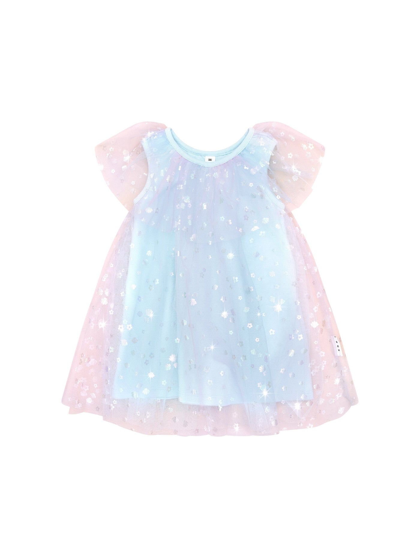 Huxbaby - Daisy Seashell Tulle Flutter Dress - HB1124S24 Tutu Dress Huxbaby 