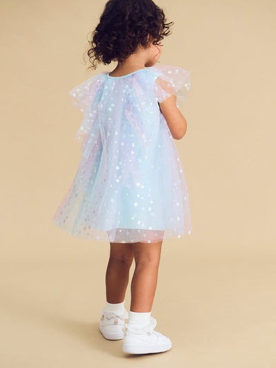 Huxbaby - Daisy Seashell Tulle Flutter Dress - HB1124S24 Tutu Dress Huxbaby 