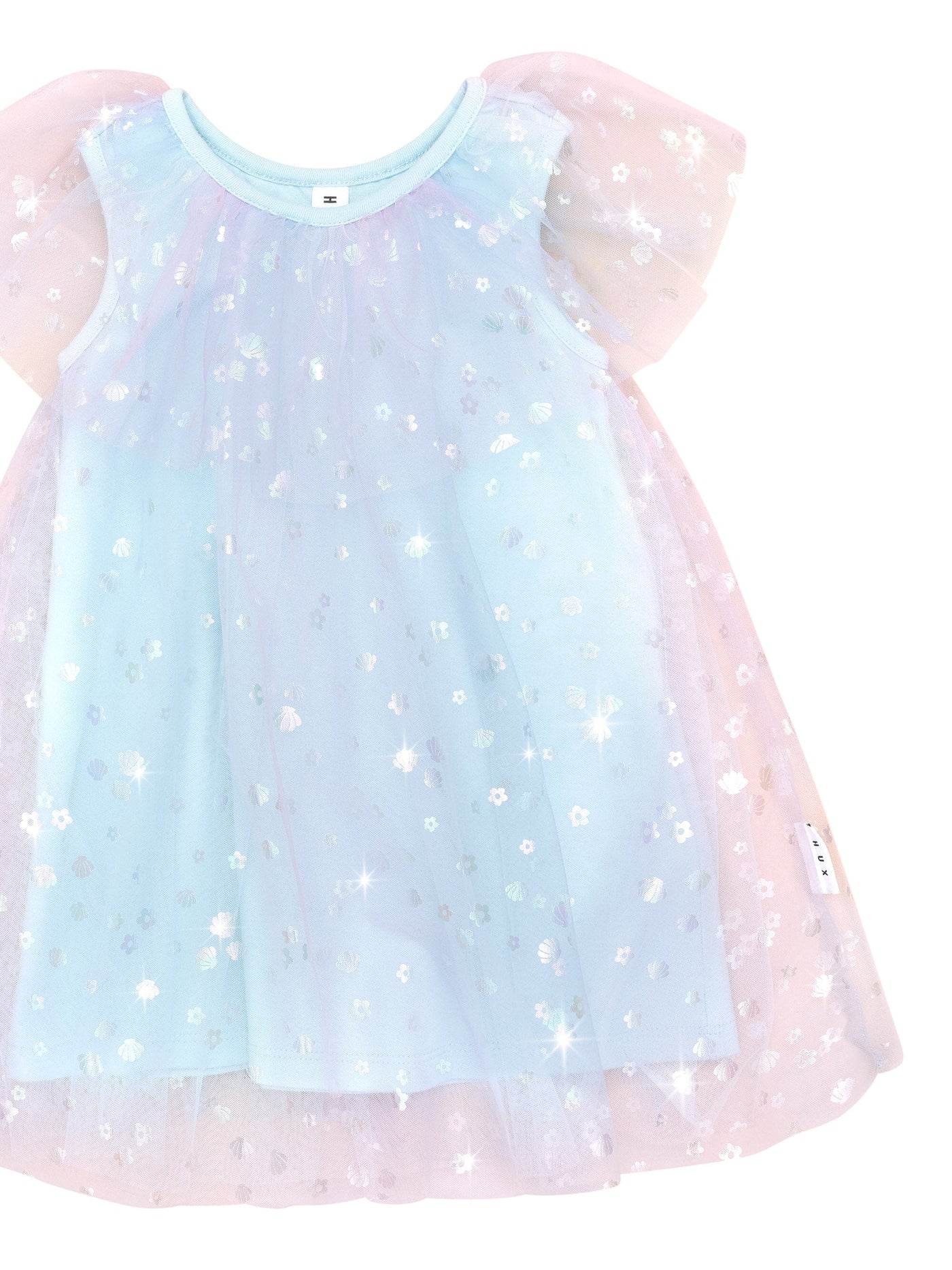 Huxbaby - Daisy Seashell Tulle Flutter Dress - HB1124S24 Tutu Dress Huxbaby 