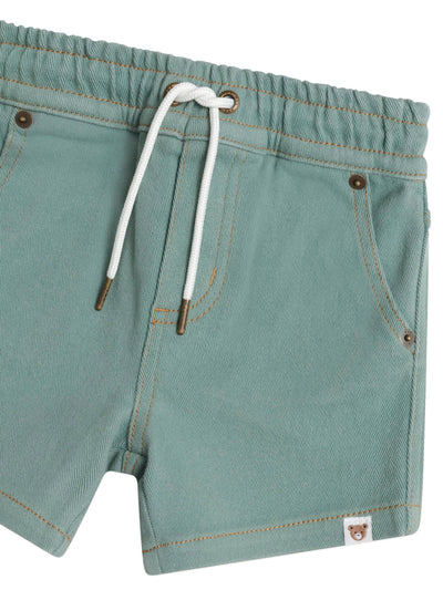 Huxbaby - Denim Huxbear Shorts Green - HB6283S25 Shorts Huxbaby 