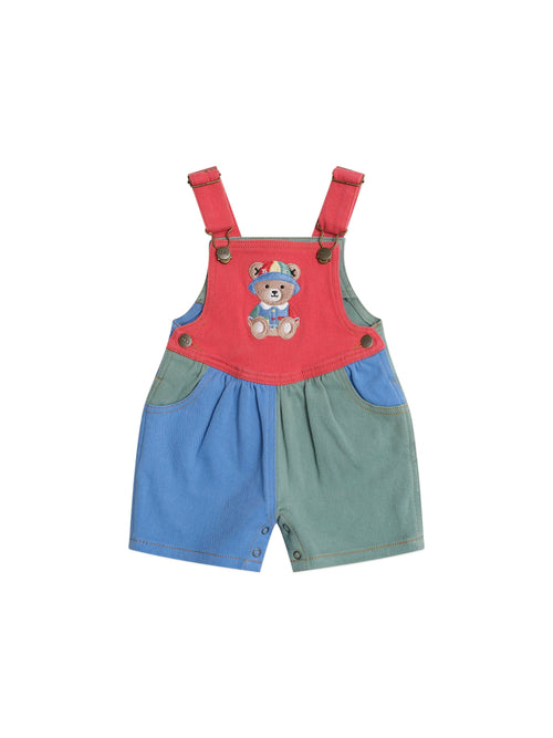 Huxbaby - Denim Short Overalls Multicolour - HB0242S25