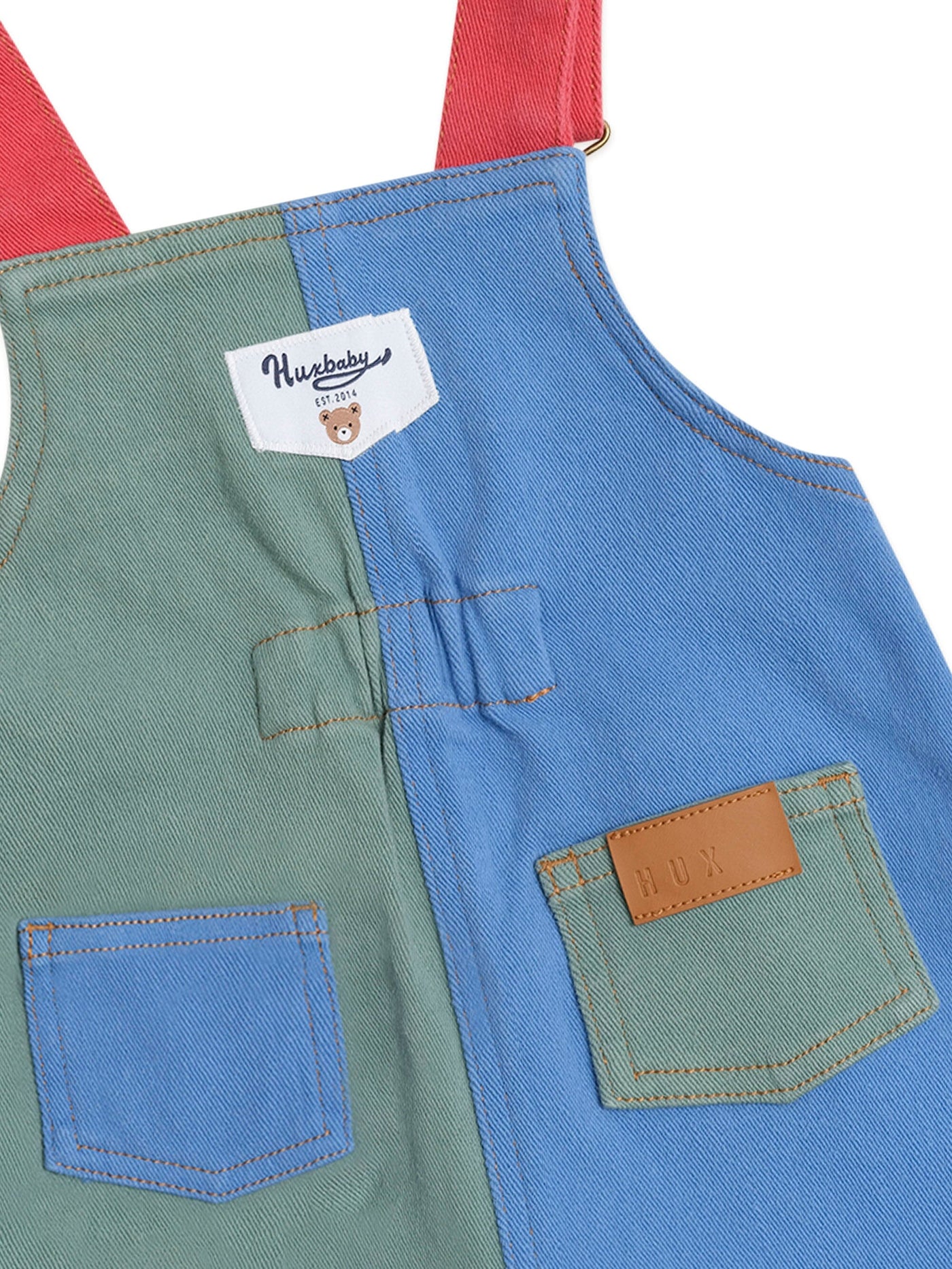 Huxbaby - Denim Short Overalls Multicolour - HB0242S25 Overalls Huxbaby 