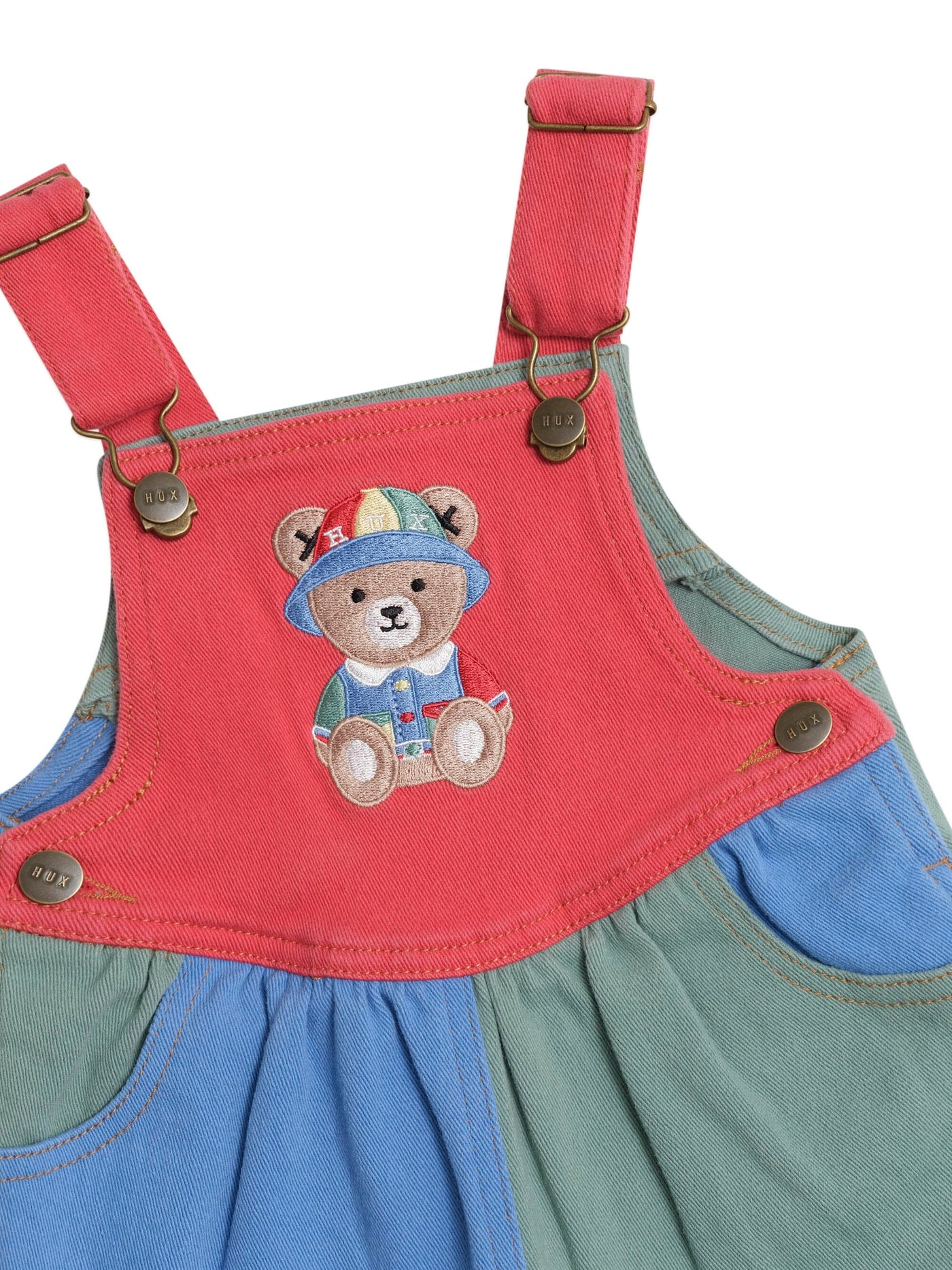 Huxbaby - Denim Short Overalls Multicolour - HB0242S25 Overalls Huxbaby 