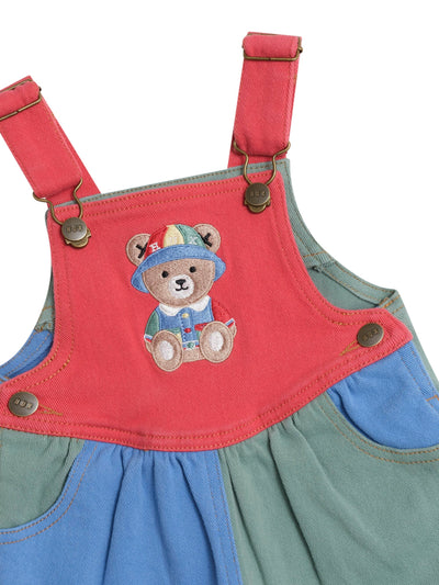 Huxbaby - Denim Short Overalls Multicolour - HB0242S25 Overalls Huxbaby 