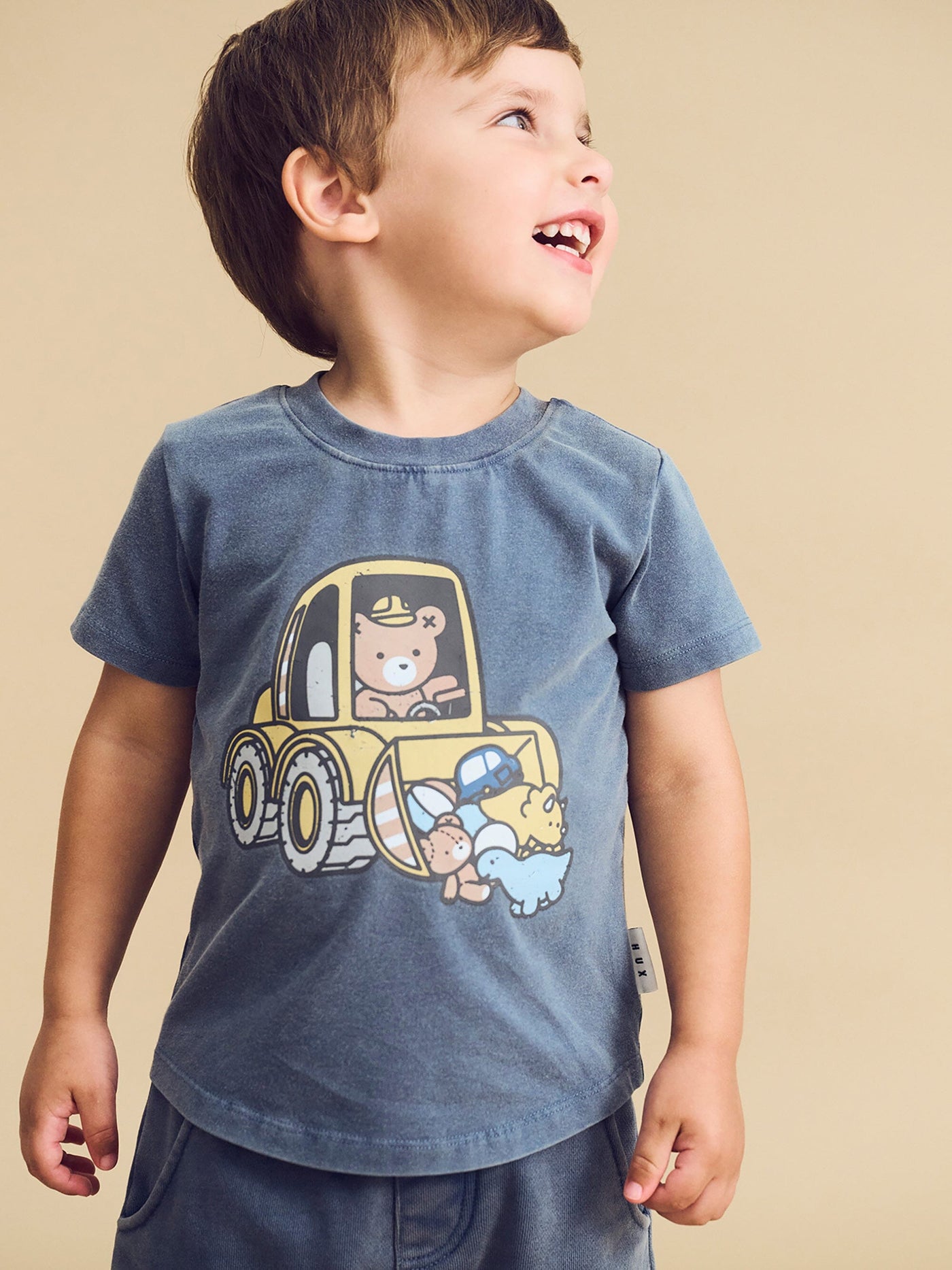 Huxbaby - Digger Hux T-Shirt - HB2072S24 Short Sleeve T-Shirt Huxbaby 