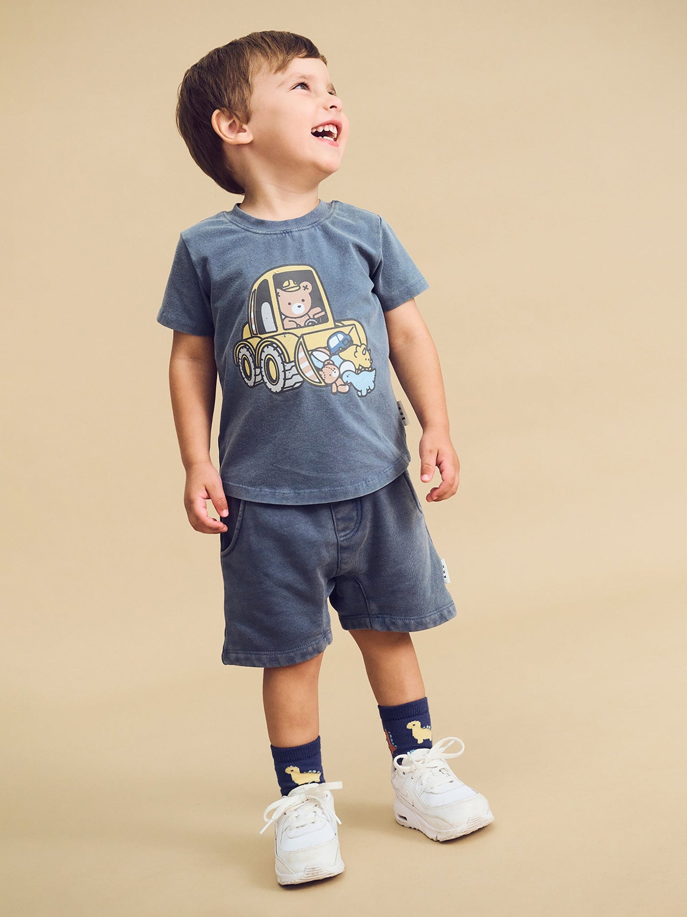 Huxbaby - Digger Hux T-Shirt - HB2072S24 Short Sleeve T-Shirt Huxbaby 