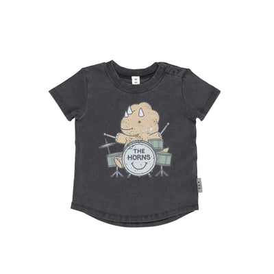 Huxbaby Dino Drums T-Shirt HB2128W24 Short Sleeve T-Shirt Huxbaby 