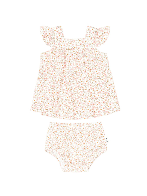 Huxbaby - Ditsy Floral 2Pc Top And Bloomer Set