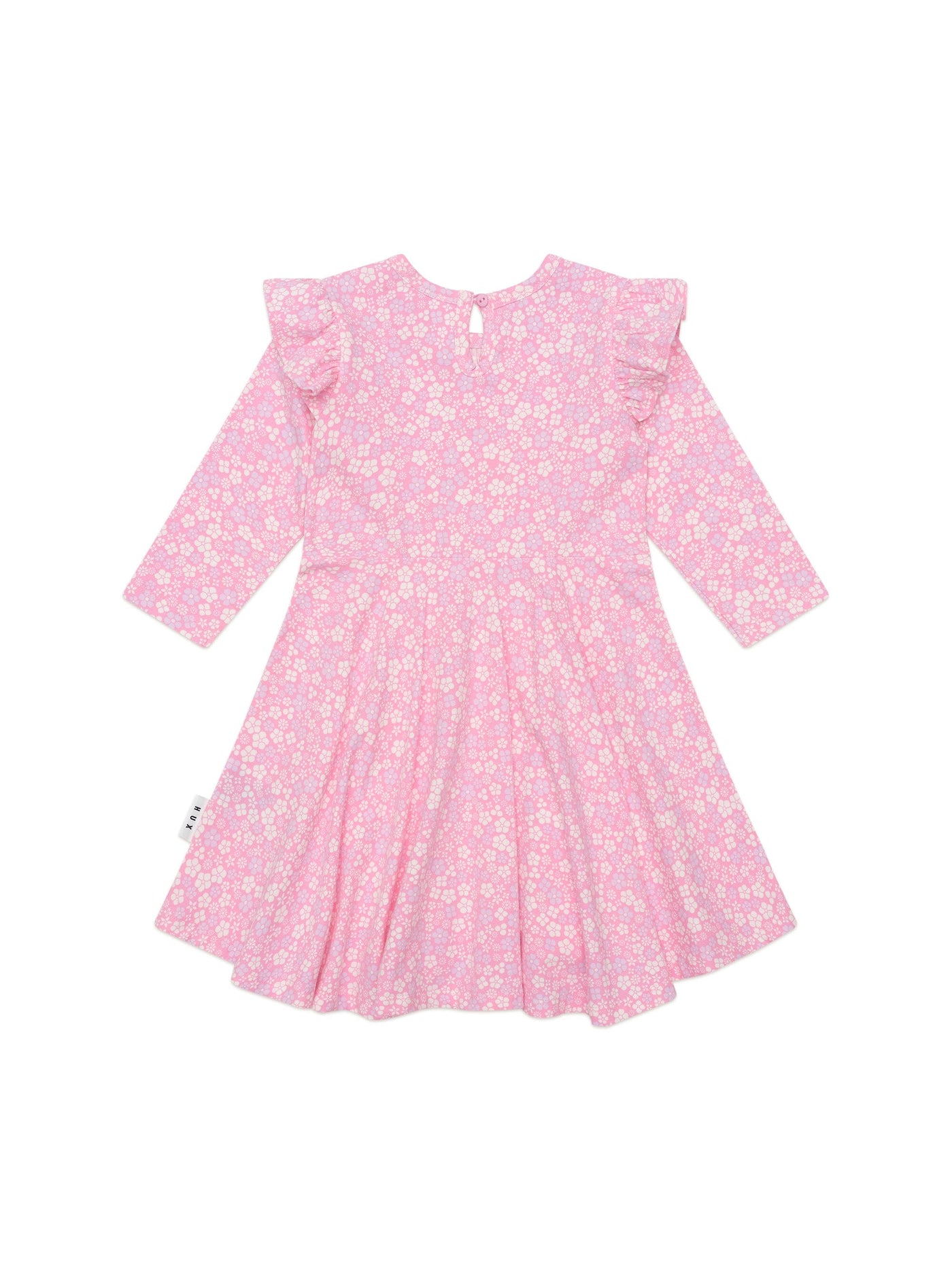 Huxbaby - Ditsy Floral Shirred Long Sleeve Dress - HB1163W25 Long Sleeve Dress Huxbaby 