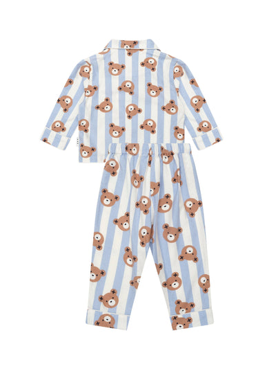 Huxbaby - Dream Blue Classic Hux Stripe Sleep Set - HB9126W25 Long Sleeve Pyjamas Huxbaby 