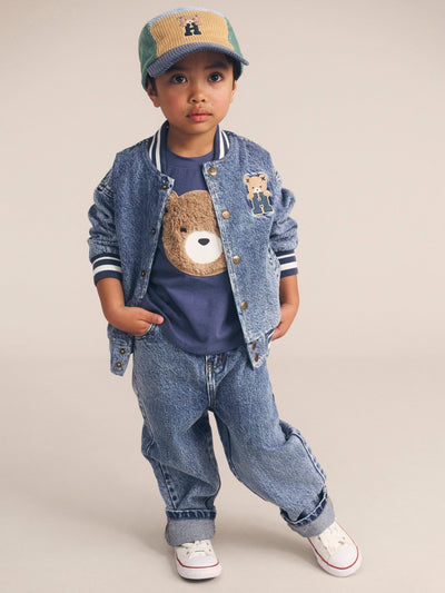 Huxbaby - Dreamy Denim Bomber Jacket - HB4019W25 Jacket Huxbaby 