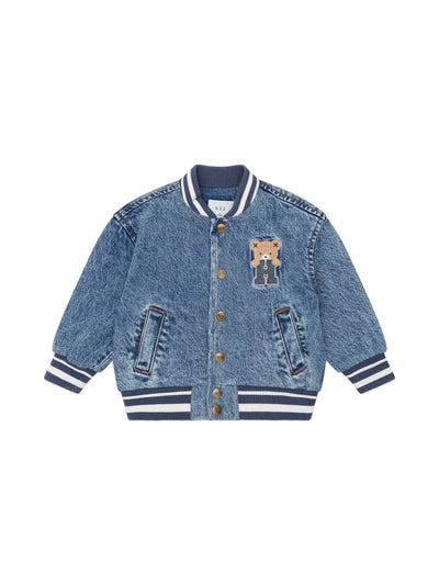 Huxbaby - Dreamy Denim Bomber Jacket - HB4019W25 Jacket Huxbaby 