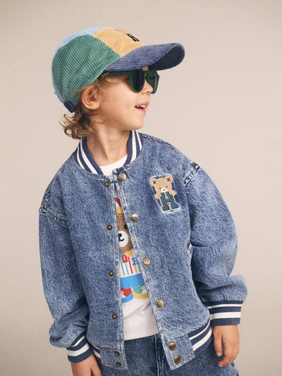 Huxbaby - Dreamy Denim Bomber Jacket - HB4019W25 Jacket Huxbaby 