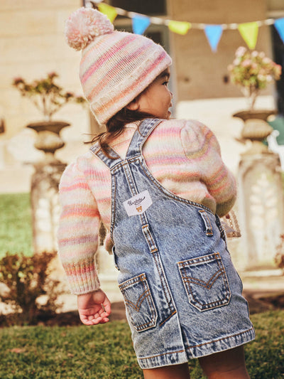 Huxbaby - Dreamy Denim Pinafore - HB1145W25 Sleeveless Dress Huxbaby 