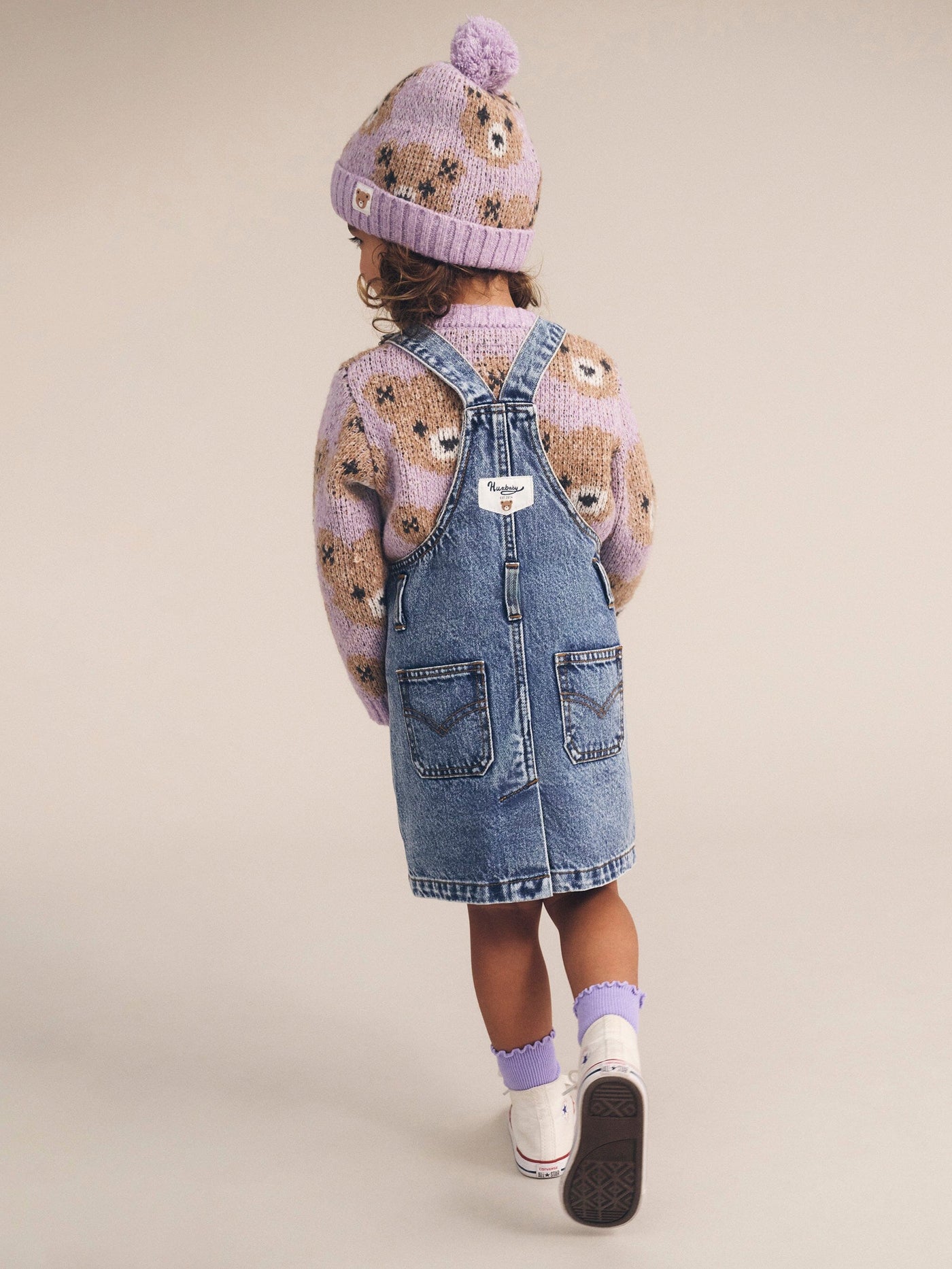 Huxbaby - Dreamy Denim Pinafore - HB1145W25 Sleeveless Dress Huxbaby 