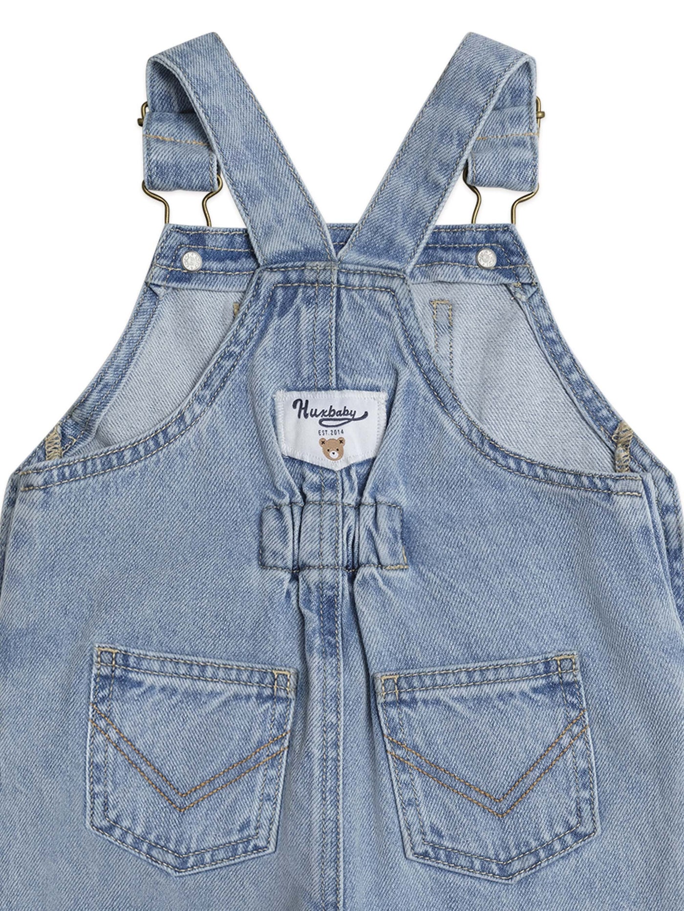 Huxbaby - Dreamy Denim Short Overalls - HB0044S25 Overalls Huxbaby 