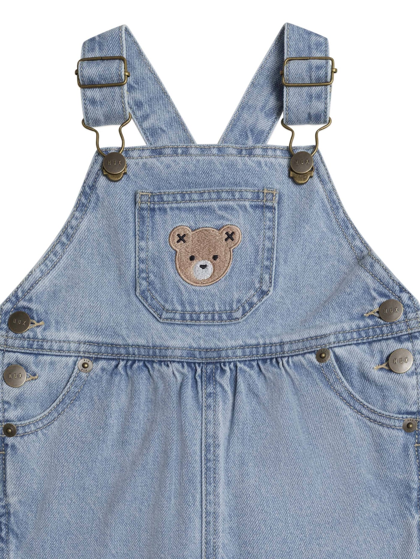Huxbaby - Dreamy Denim Short Overalls - HB0044S25 Overalls Huxbaby 