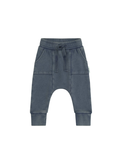 Huxbaby - Drop Crotch Pant Washed Navy - HB6074S24 Pants Huxbaby 