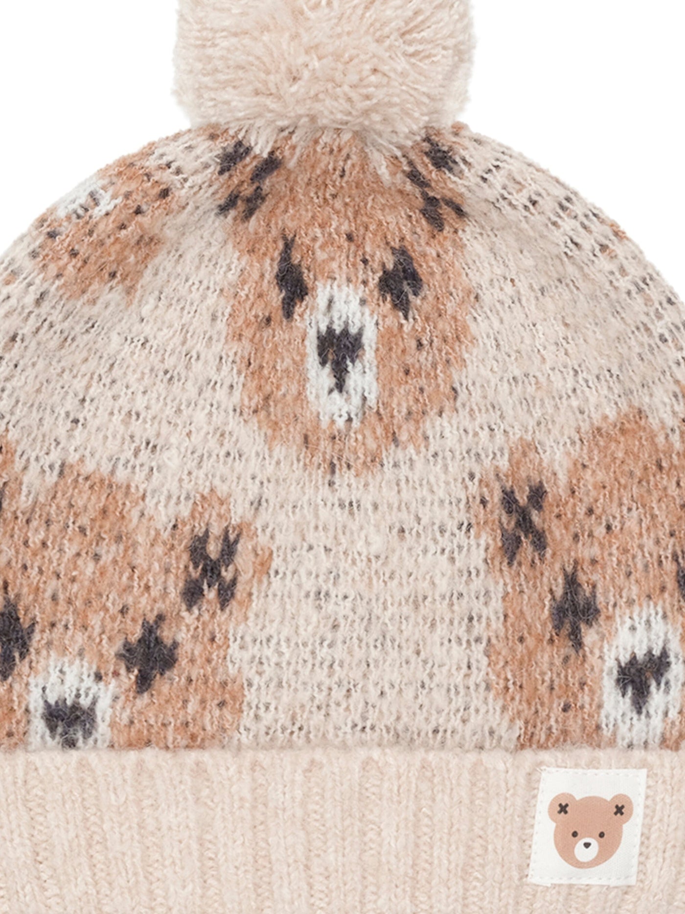 Huxbaby - Ecru Huxbear Knit Beanie - HB8359W25 Beanie Huxbaby 