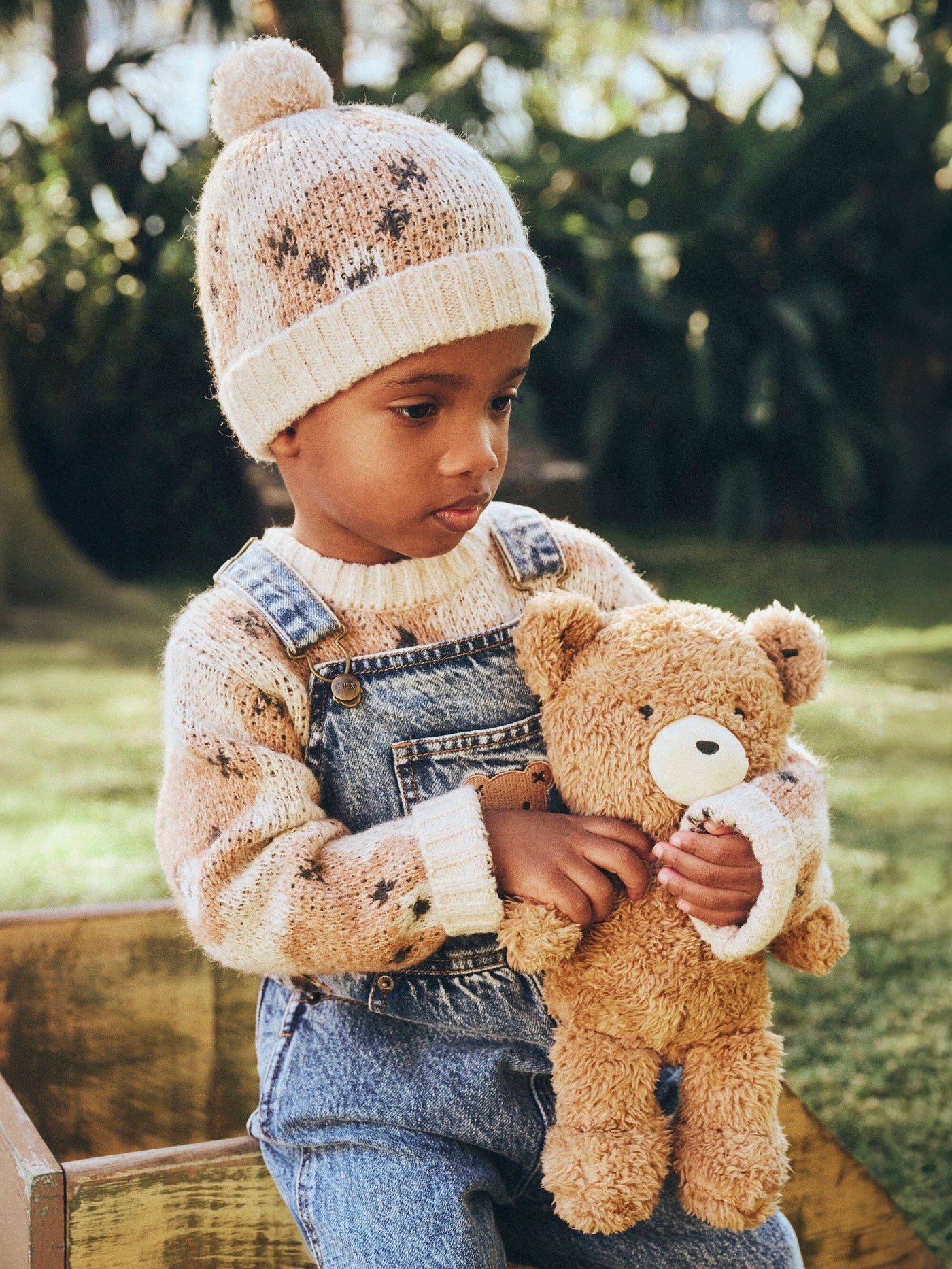 Huxbaby - Ecru Huxbear Knit Beanie - HB8359W25 Beanie Huxbaby 