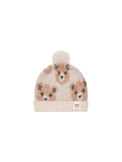 Huxbaby - Ecru Huxbear Knit Beanie - HB8359W25 Beanie Huxbaby 