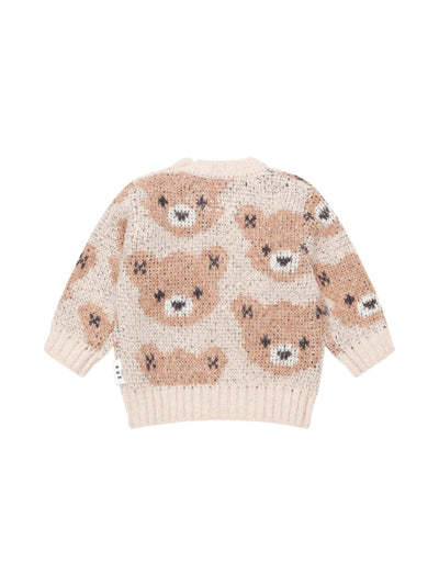 Huxbaby - Ecru Huxbear Knit Jumper - HB5046W25 Knitted Jumper Huxbaby 