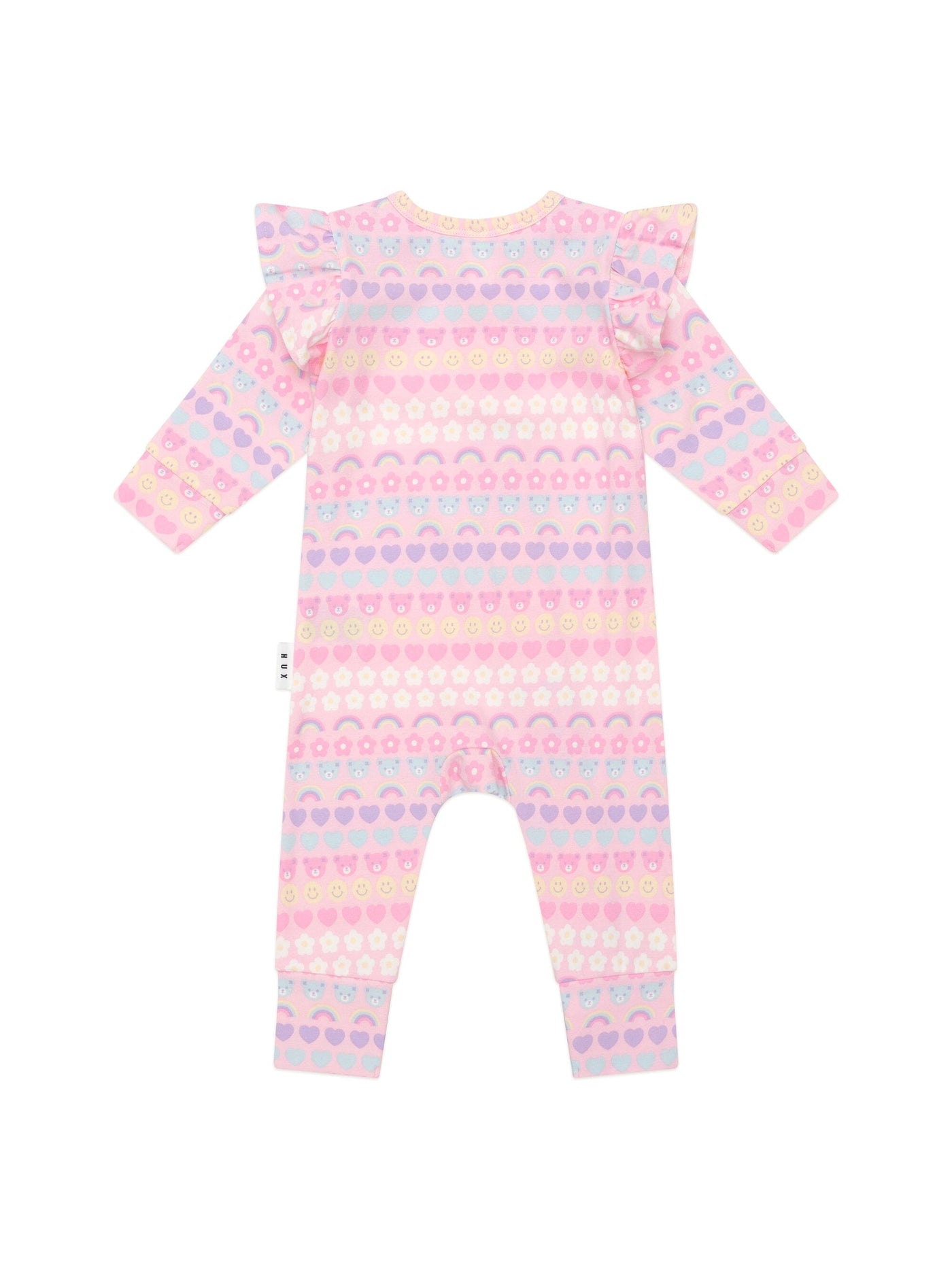 Huxbaby - Emoji Rainbow Frill Romper - HB0161W25 Romper Huxbaby 