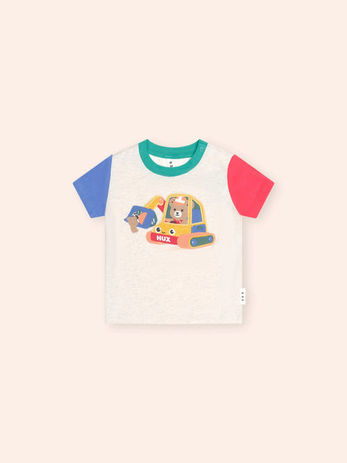Huxbaby - Excavator Hux Spliced Tee | Multi