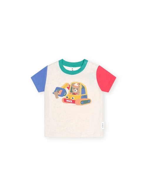 Huxbaby - Excavator Hux Spliced Tee | Multi
